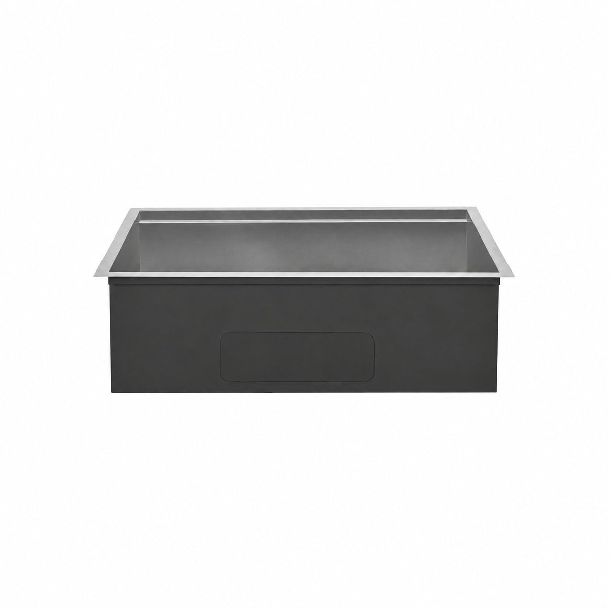 Tourner 81,3 cm 18 Gauge acier inoxydable Undermount évier de cuisine – finition noir mat
