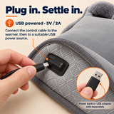 USB Foot Warmer — 4 Heat Levels & Timer
