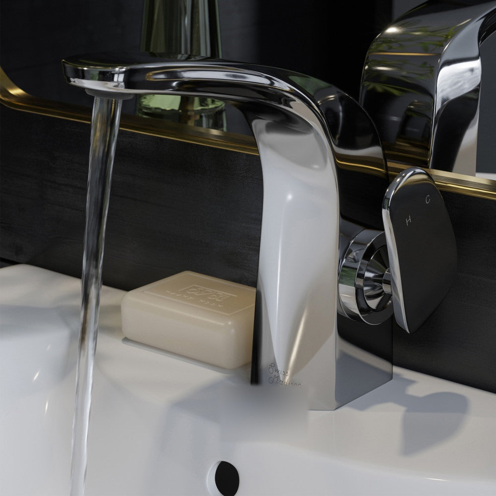 Chateau monotrou, monocommande, mitigeur de lavabo – finition Chrome