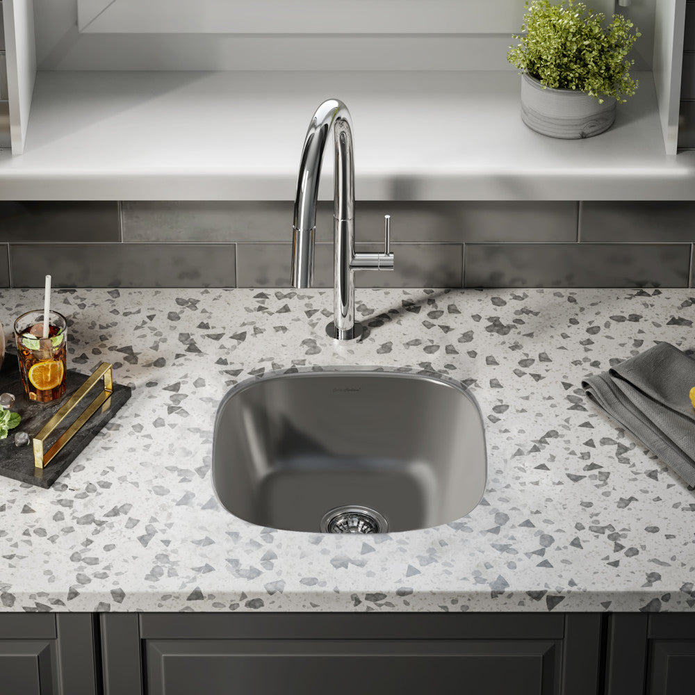 Toulouse 40,6 × 40,6 cm acier inoxydable, simple Basin, Undermount évier de cuisine