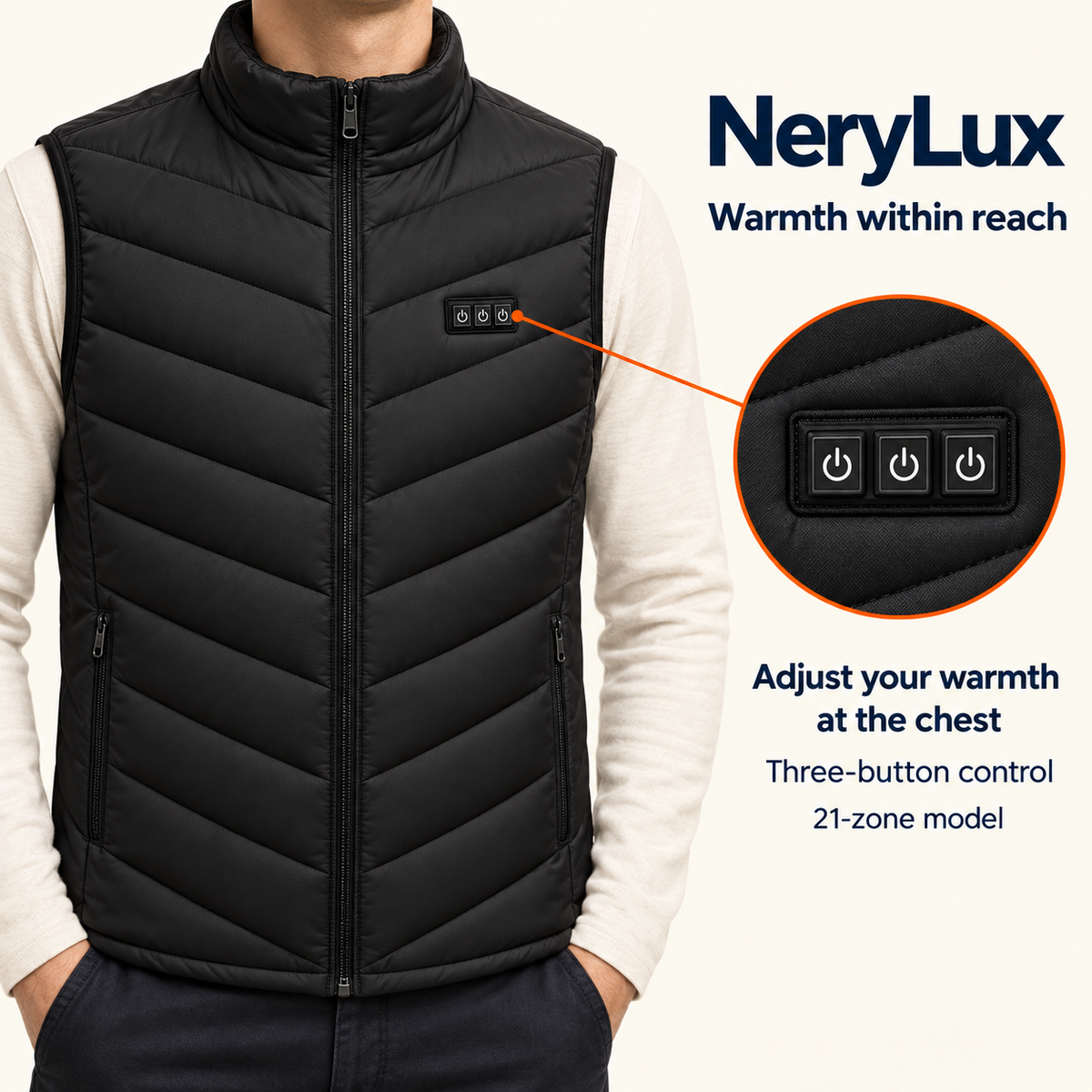 USB Heated Gilet for Men & Women – 2, 9, 11 or 21 Zones