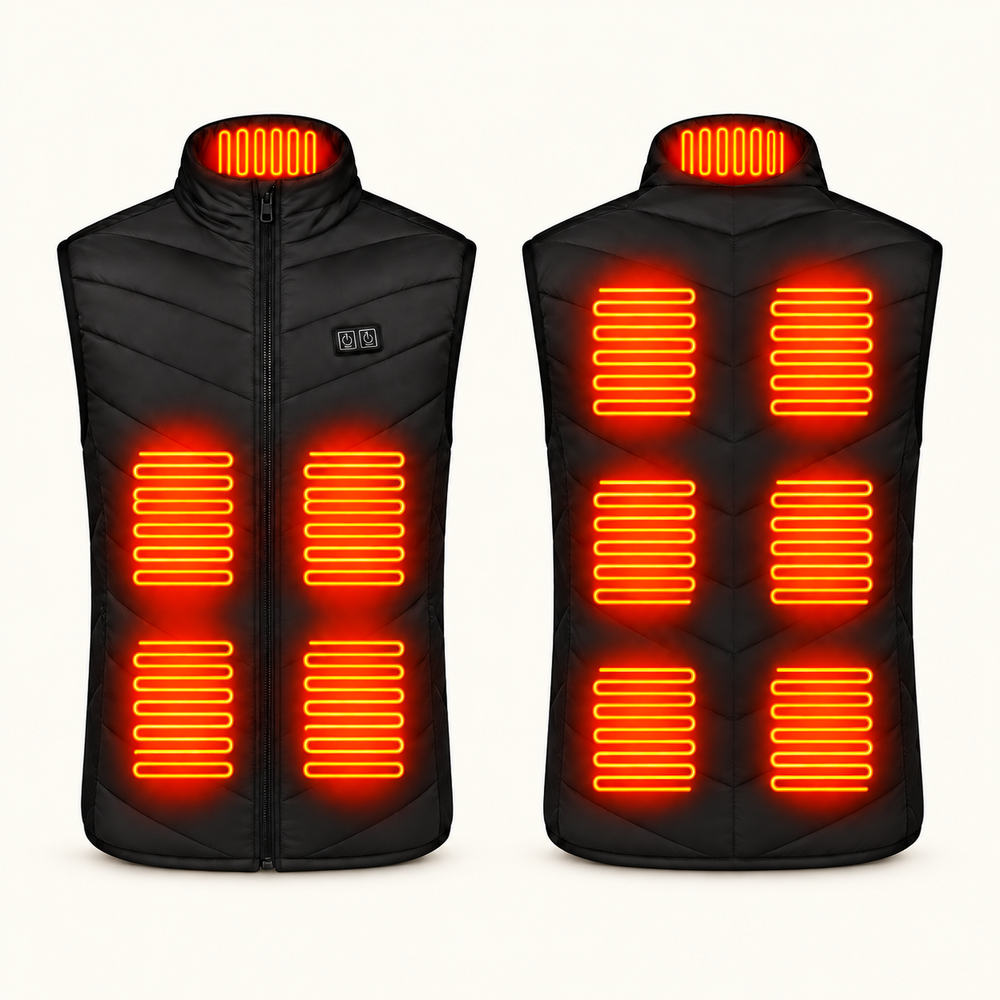 USB Heated Gilet for Men & Women – 2, 9, 11 or 21 Zones