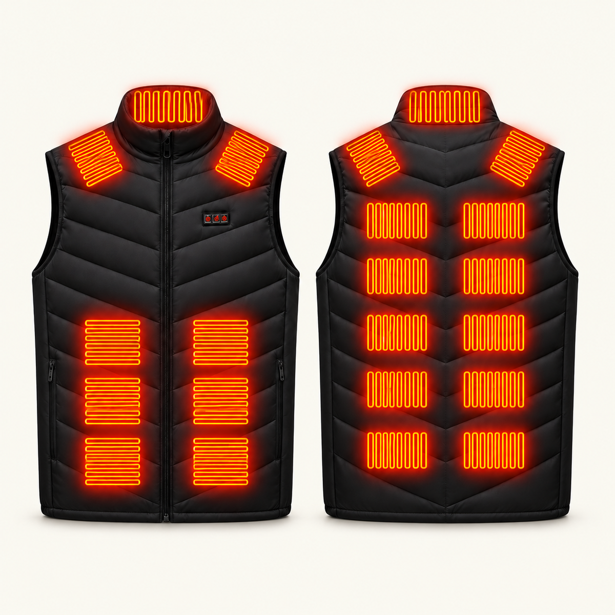 USB Heated Gilet for Men & Women – 2, 9, 11 or 21 Zones