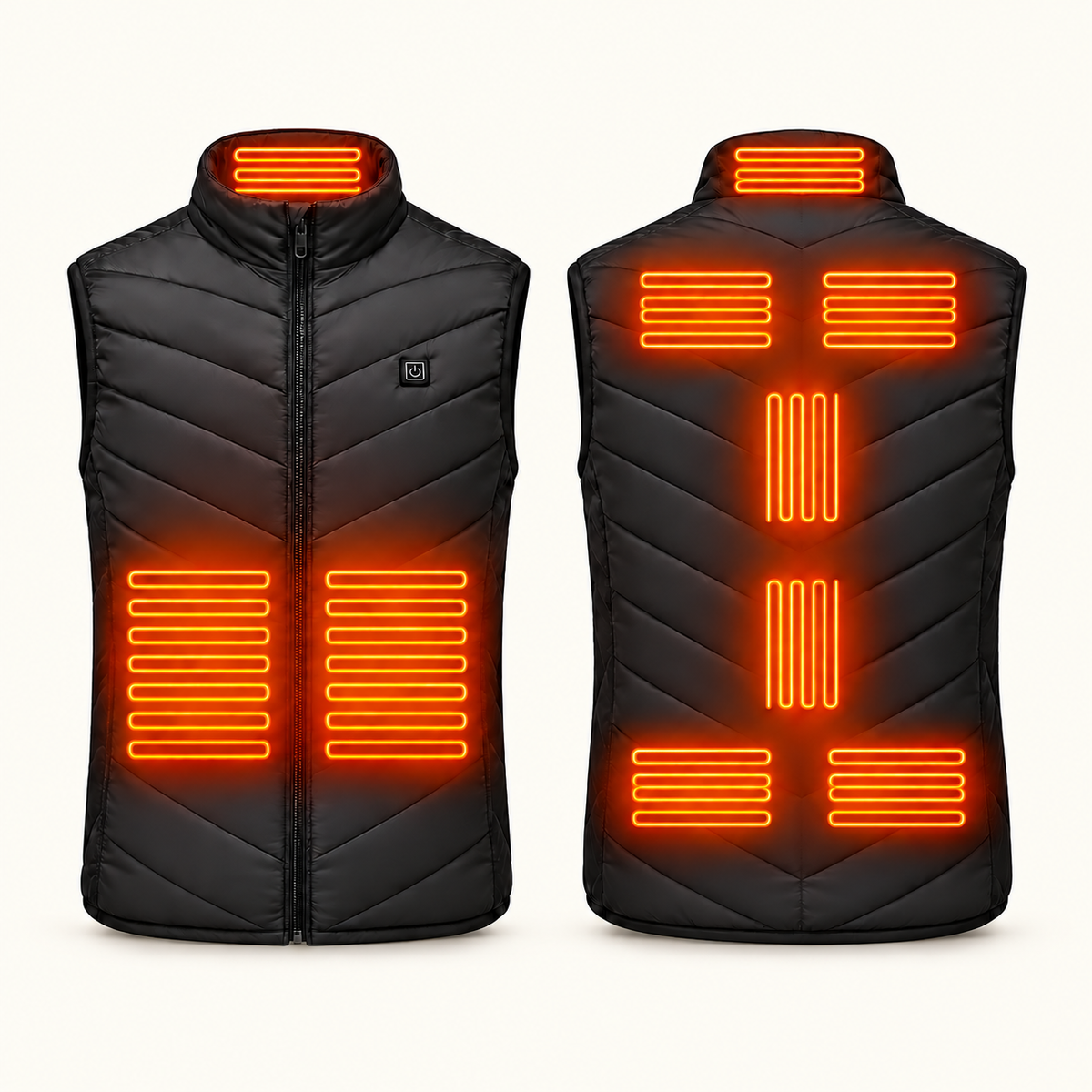 USB Heated Gilet for Men & Women – 2, 9, 11 or 21 Zones