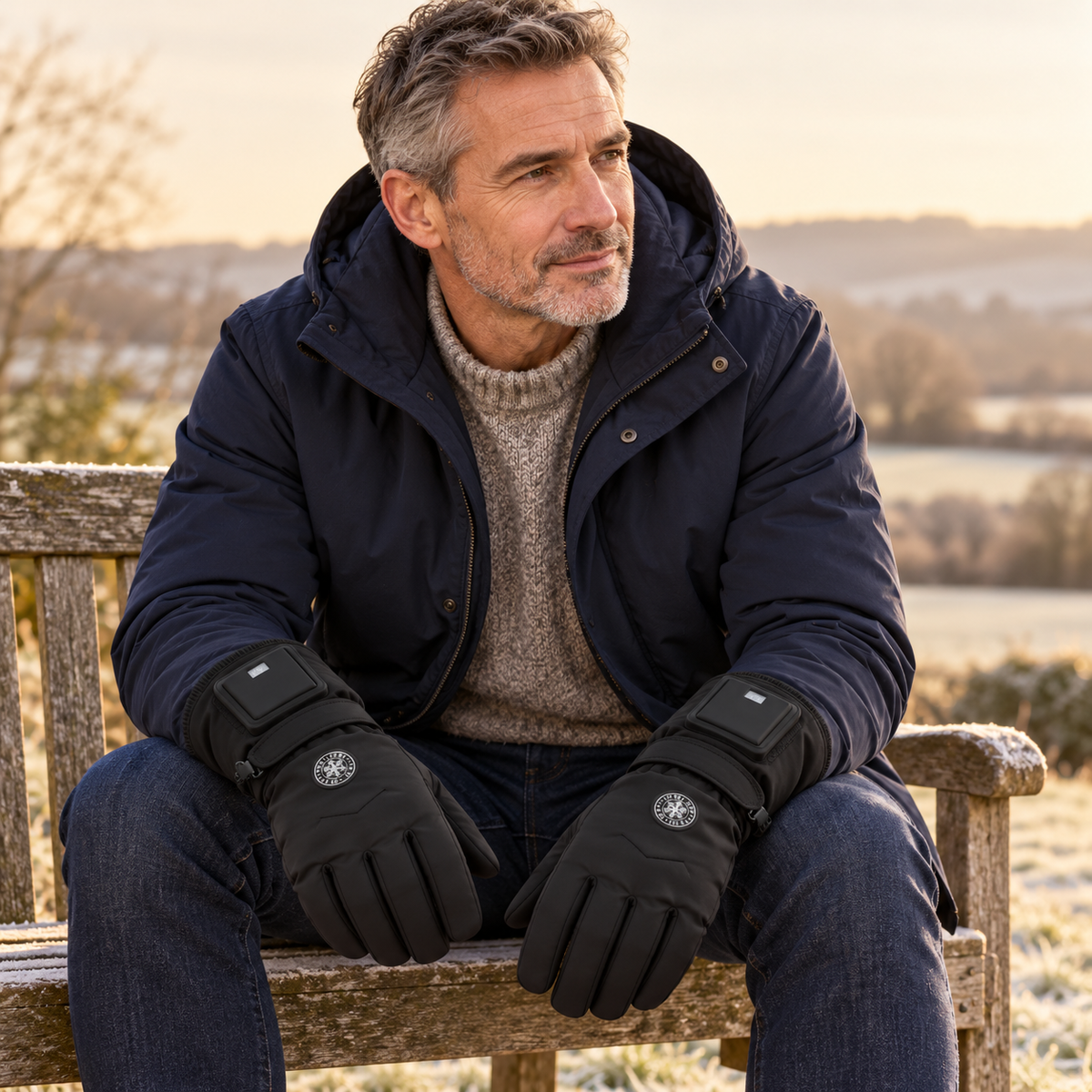 Rechargeable Heated Gloves — 3 Heat Settings, Batteries Included