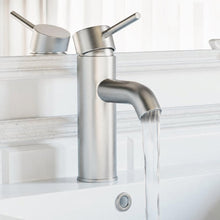 Ivy monotrou, monocommande, mitigeur de lavabo – finition nickel brossé