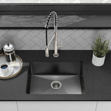 Rivage 58,4 × 45,7 cm acier inoxydable, simple Basin, Undermount évier de cuisine, noir