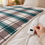 Electric Heated Blanket – Soft Plush, 3 Sizes & Heat Control