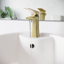 Monaco monotrou, monocommande, mitigeur de lavabo – finition or brossé