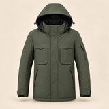 USB Heated Hooded Jacket — 9 Zones, Front & Back Controls