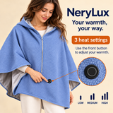 USB Heated Hooded Blanket — 3 Heat Settings