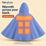 USB Heated Hooded Blanket — 3 Heat Settings