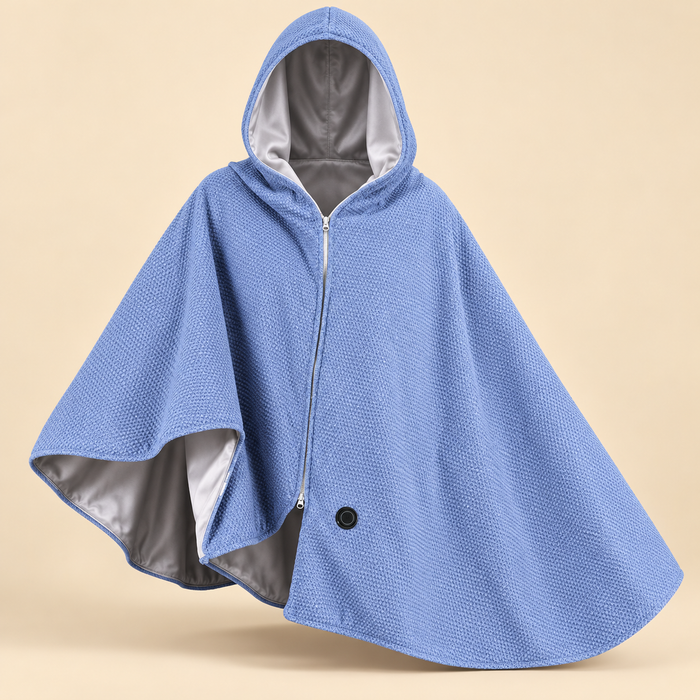 USB Heated Hooded Blanket — 3 Heat Settings