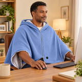 USB Heated Hooded Blanket — 3 Heat Settings