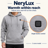 USB Heated Hoodie for Men & Women – 5 or 17 Heating Zones