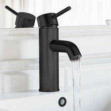 Ivy monotrou, monocommande, mitigeur de lavabo – finition noir mat