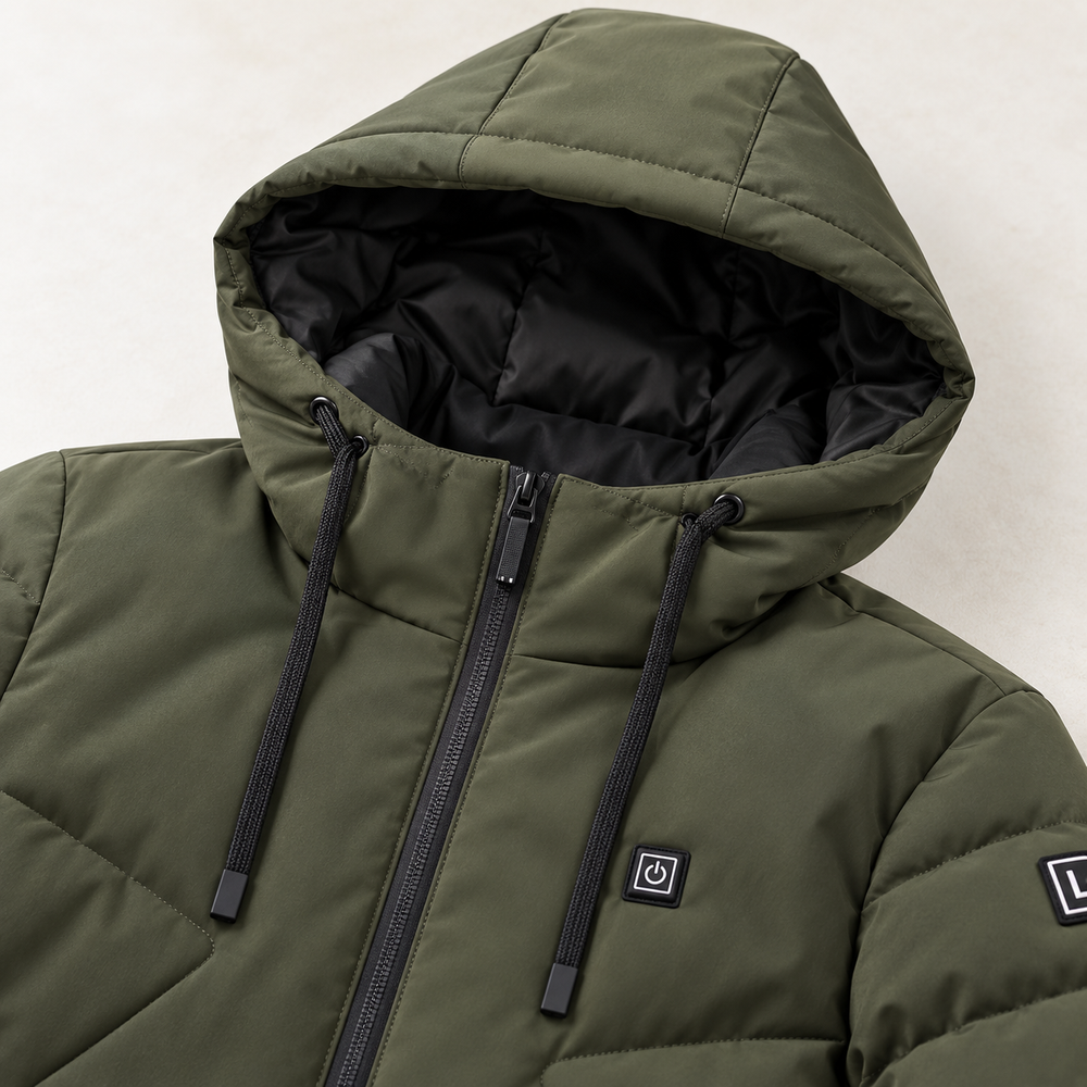 Women’s USB Heated Hooded Jacket – 3 Heat Settings