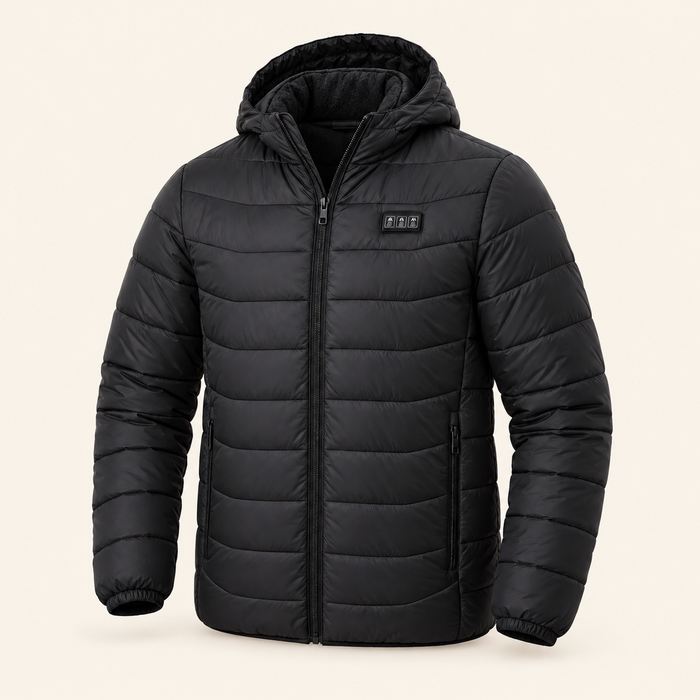 Men’s USB Heated Hooded Jacket — 27 Heating Zones