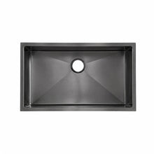 Rivage 81,3 × 48,3 cm acier inoxydable, simple Basin, Undermount évier de cuisine, noir