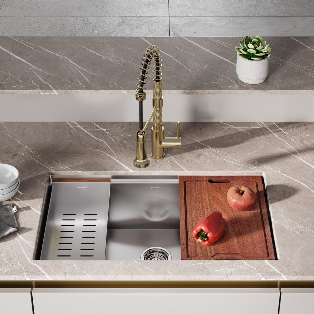 Rivage 81,3 × 48,3 cm simple Basin Undermount Kitchen Workstation vasque