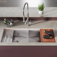 Rivage 114,3 × 48,3 cm Dual Basin Undermount Kitchen Workstation vasque