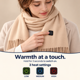 Long USB Heated Scarf — 3 Heat Settings