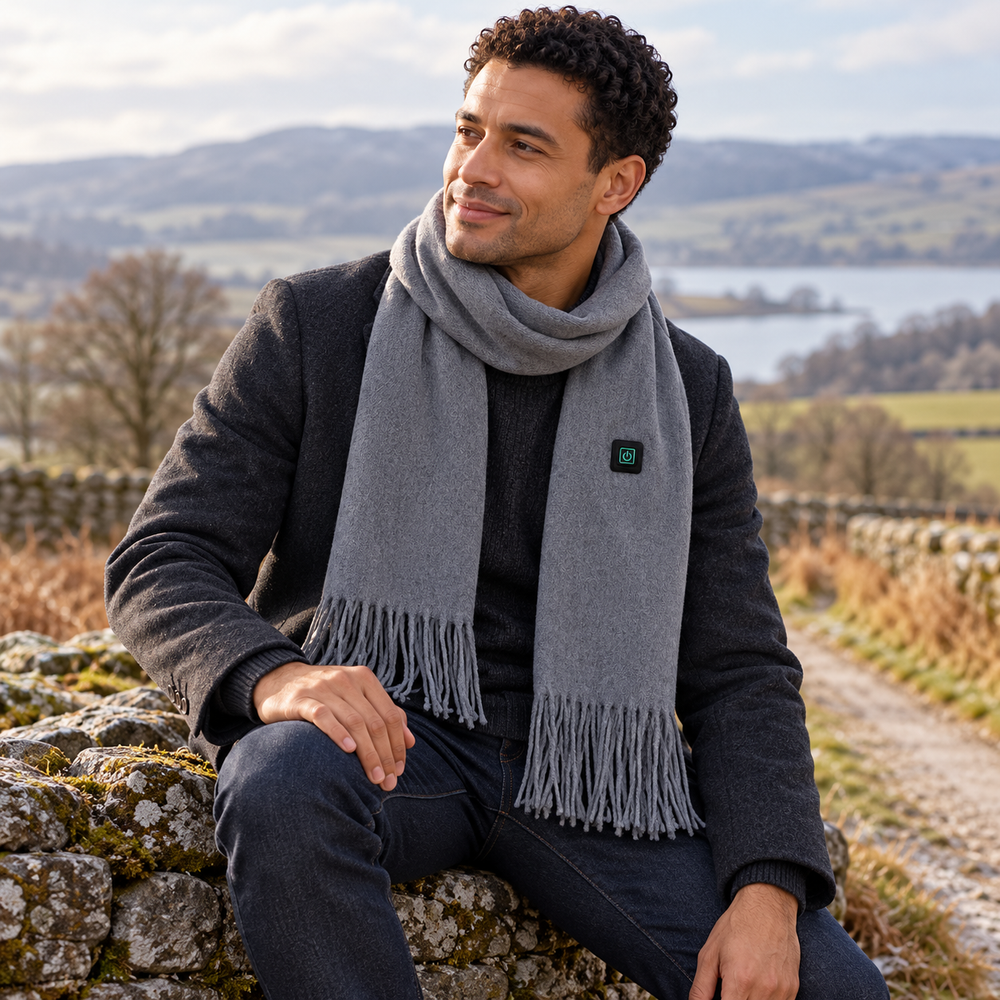 Long USB Heated Scarf — 3 Heat Settings