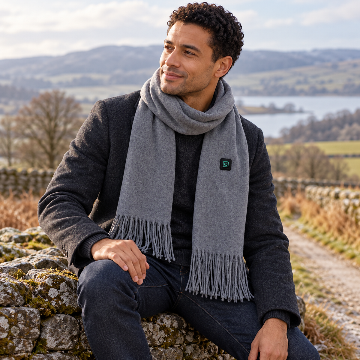 Long USB Heated Scarf — 3 Heat Settings