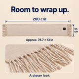 Long USB Heated Scarf — 3 Heat Settings