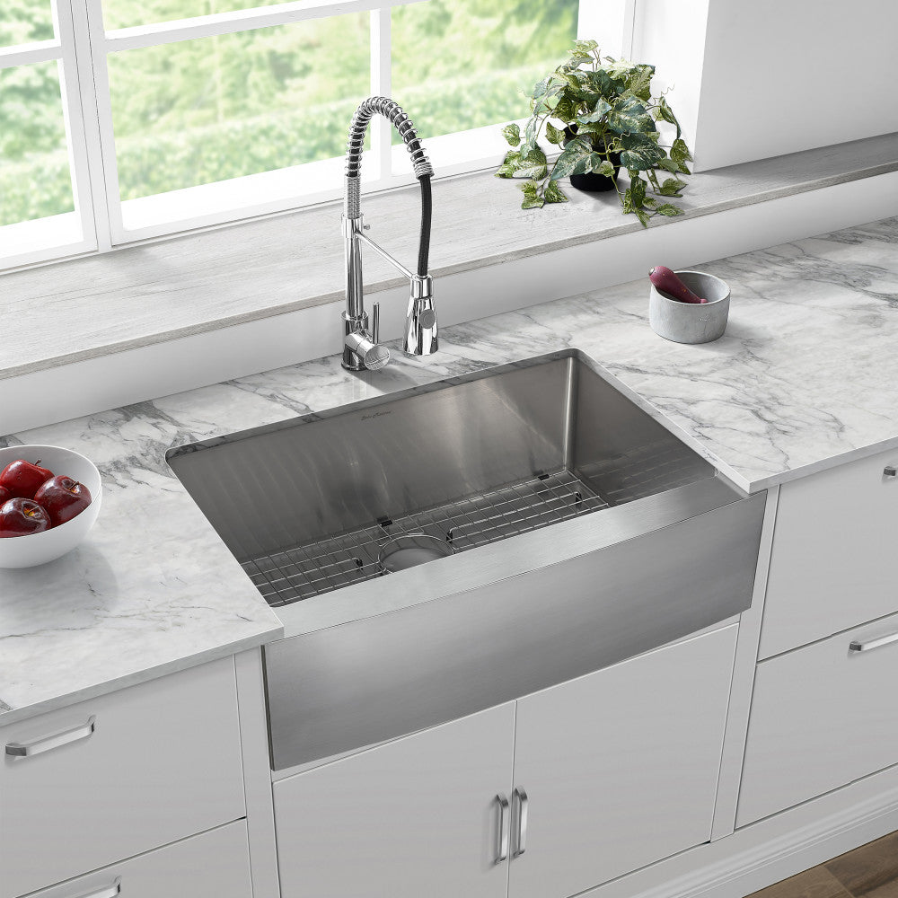 Tourner 76,2 × 53,3 cm acier inoxydable, simple Basin, Farmhouse évier de cuisine avec Apron
