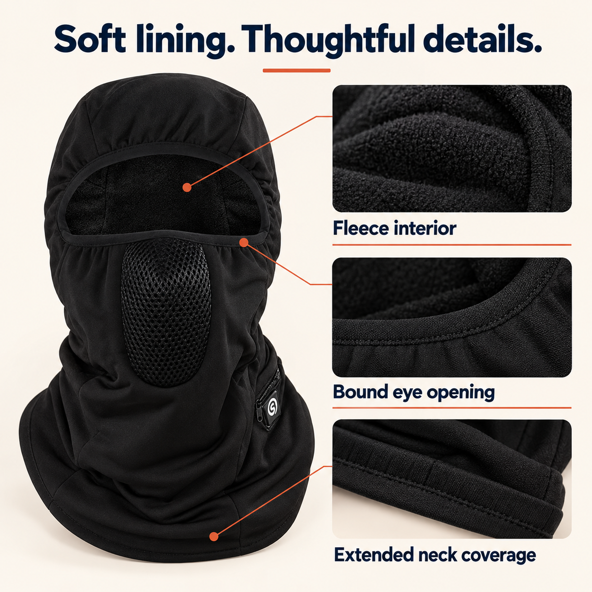 Savior Heat Rechargeable Heated Balaclava — 3 Settings