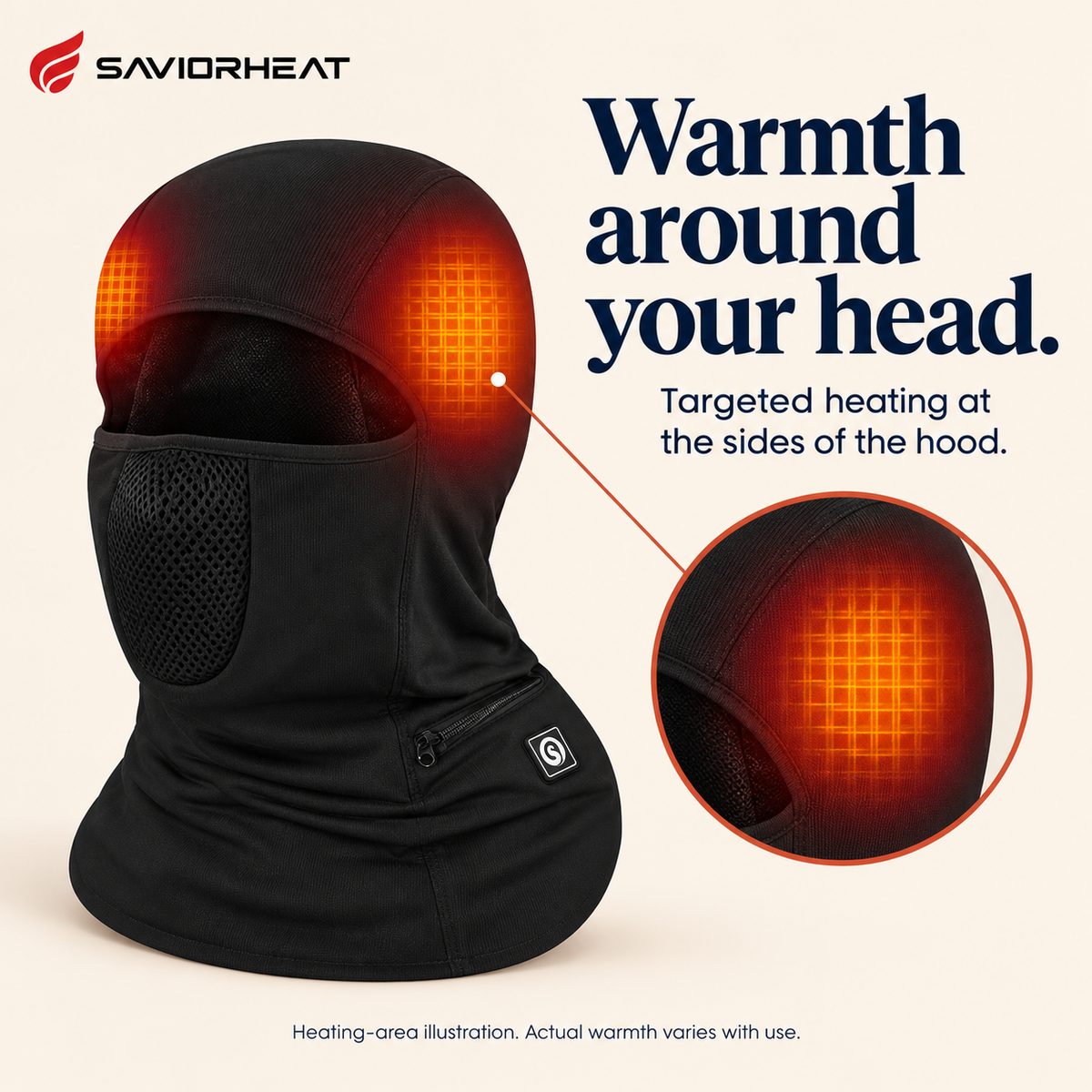 Savior Heat Rechargeable Heated Balaclava — 3 Settings