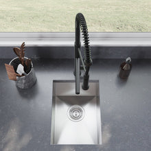 Tourner 35,6 × 45,7 cm acier inoxydable, simple Basin, Undermount évier de cuisine