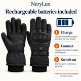 MYDAYS Rechargeable Heated Gloves with Touchscreen Fingertips