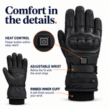 MYDAYS Rechargeable Heated Gloves with Touchscreen Fingertips