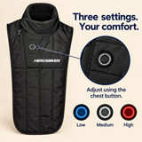 USB Heated Motorcycle Neck & Chest Warmer — 3 Settings