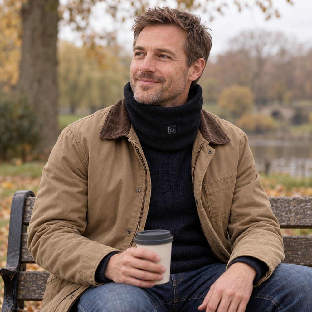 USB Heated Fleece Neck Warmer — Three Settings