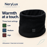 USB Heated Fleece Neck Warmer — Three Settings