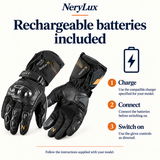 NeryLux DS-2310 Rechargeable Heated Motorcycle Gloves