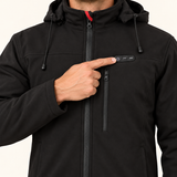 Men’s Heated Softshell Jacket – 5 Heating Zones