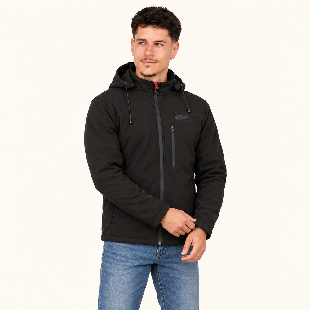 Men’s Heated Softshell Jacket – 5 Heating Zones