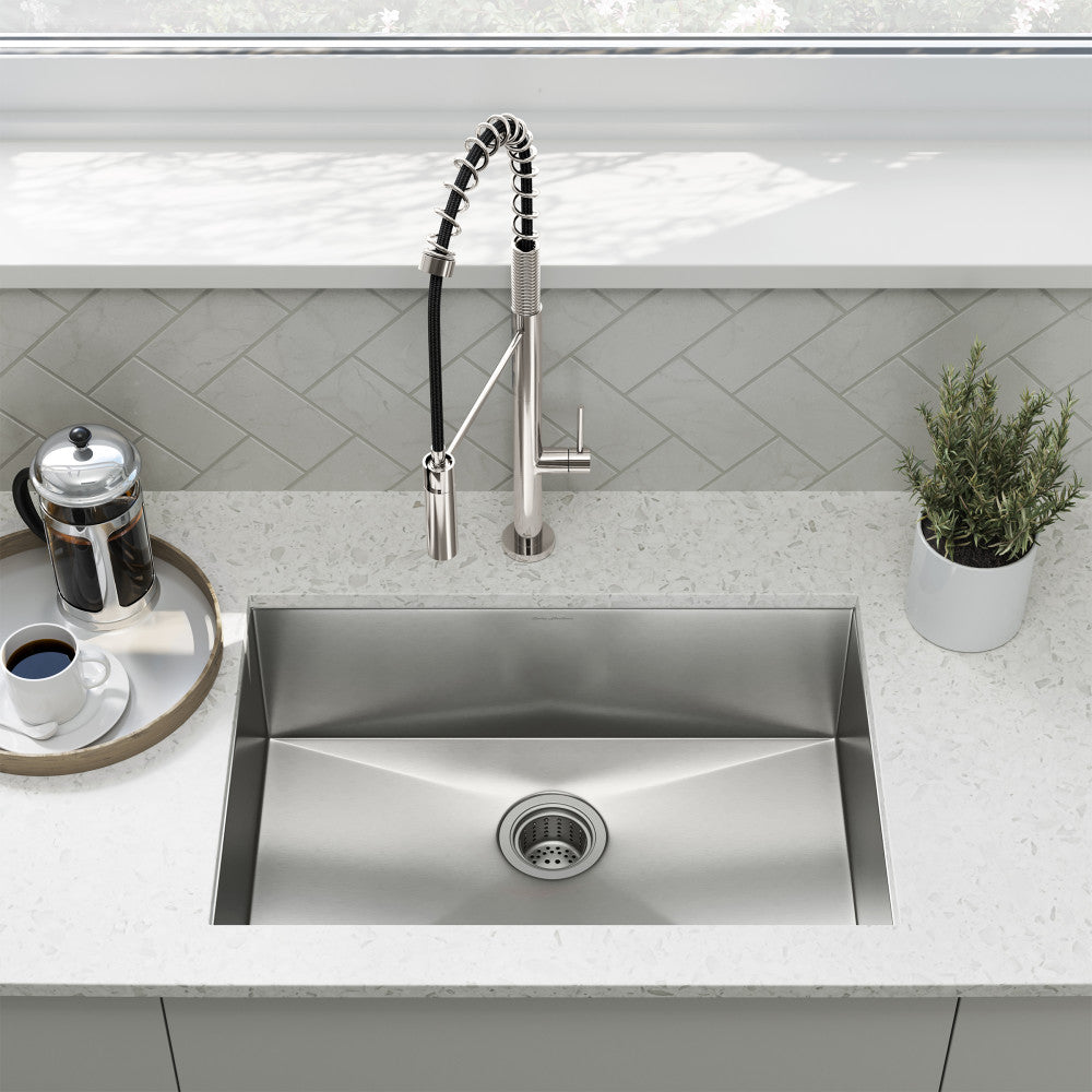 Tourner 66 × 45,7 cm acier inoxydable, simple Basin, Undermount évier de cuisine