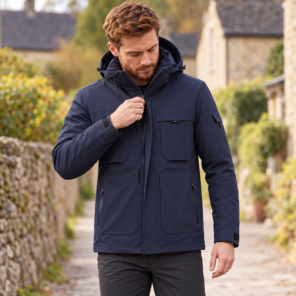 USB Heated Outdoor Jacket — 9 Heating Zones