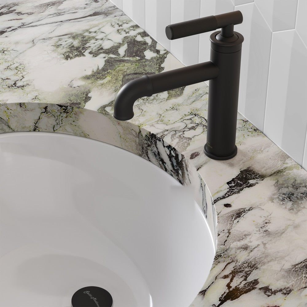 Avallon monotrou, monocommande Sleek, mitigeur de lavabo – finition noir mat