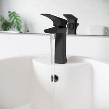 Monaco monotrou, monocommande, mitigeur de lavabo – finition noir mat