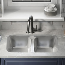 Toulouse 81,3 × 48,3 cm Low Divide acier inoxydable, Dual Basin, Under-Mount évier de cuisine