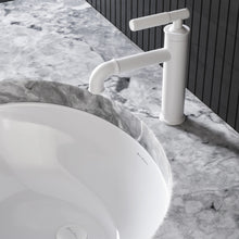 Avallon monotrou, monocommande Sleek, mitigeur de lavabo – finition blanc mat
