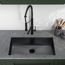 Rivage 76,2 × 45,7 cm acier inoxydable, simple Basin, Undermount évier de cuisine,noir