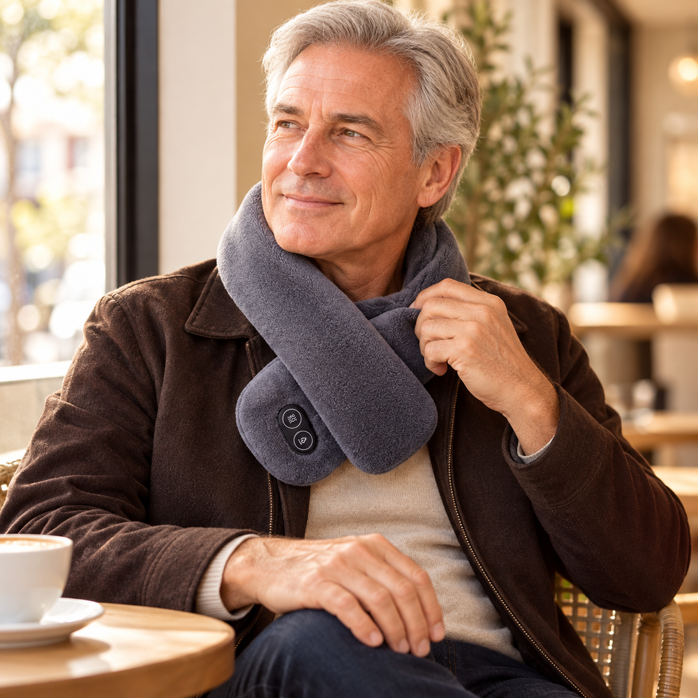 USB Heated Scarf — Neck Warmth & Massage