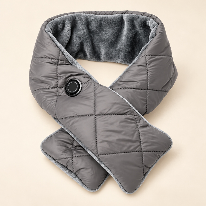 Quilted USB Heated Scarf — 5 Heat Settings